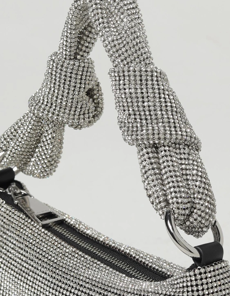 Rhinestone Knotted Clutch Bag