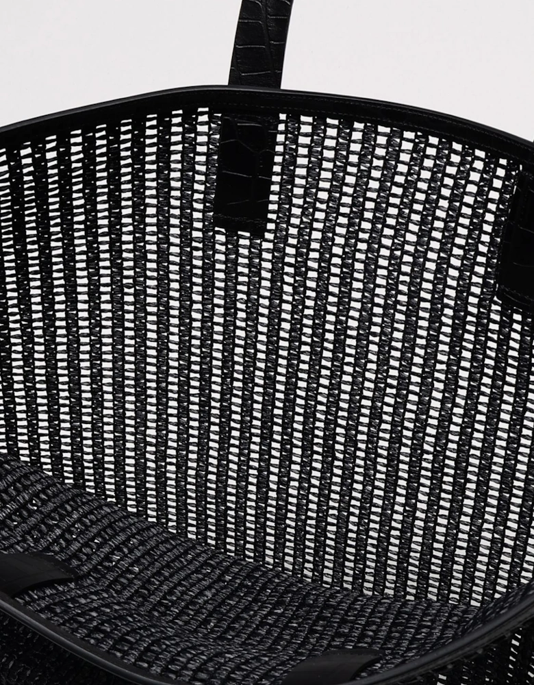 Woven Raffia Tote Bag
