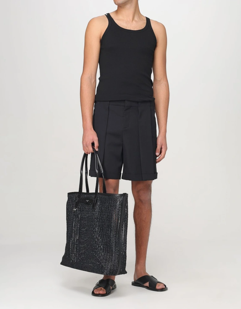 Woven Raffia Tote Bag