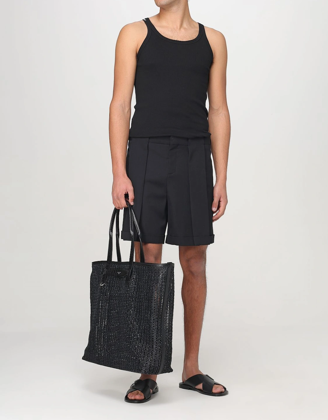 Woven Raffia Tote Bag