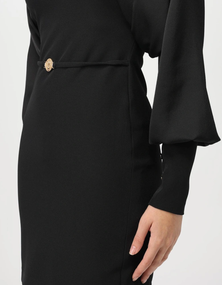Mini Dress with Puff Sleeves