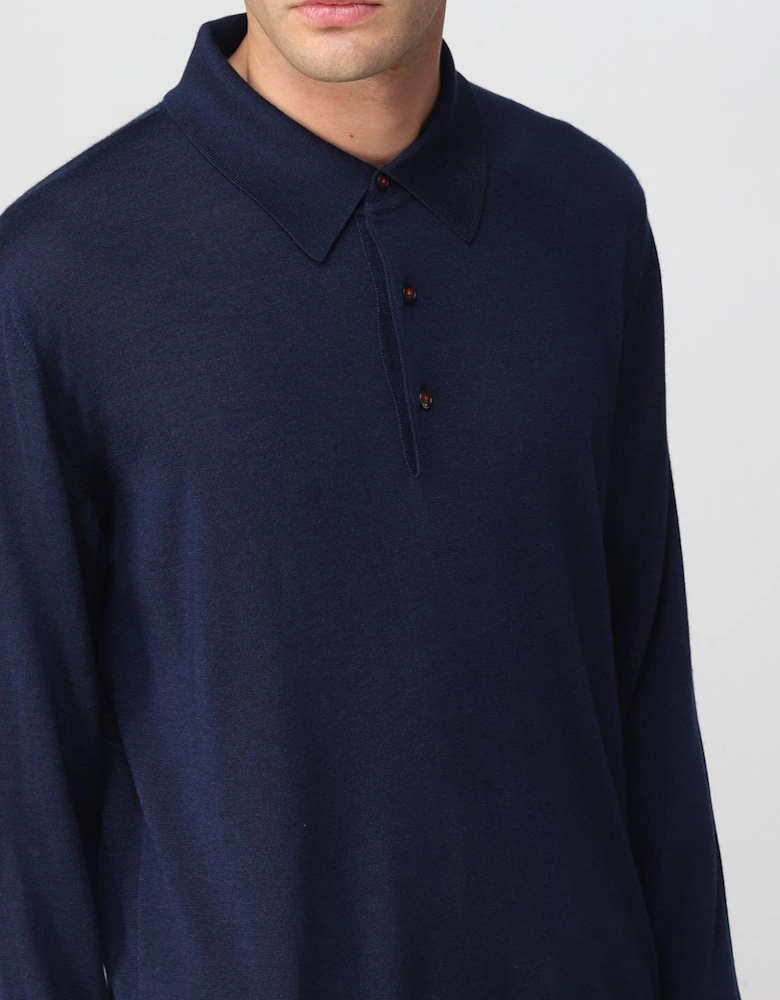 Merino Wool Polo Sweater