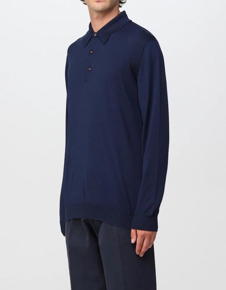 Merino Wool Polo Sweater