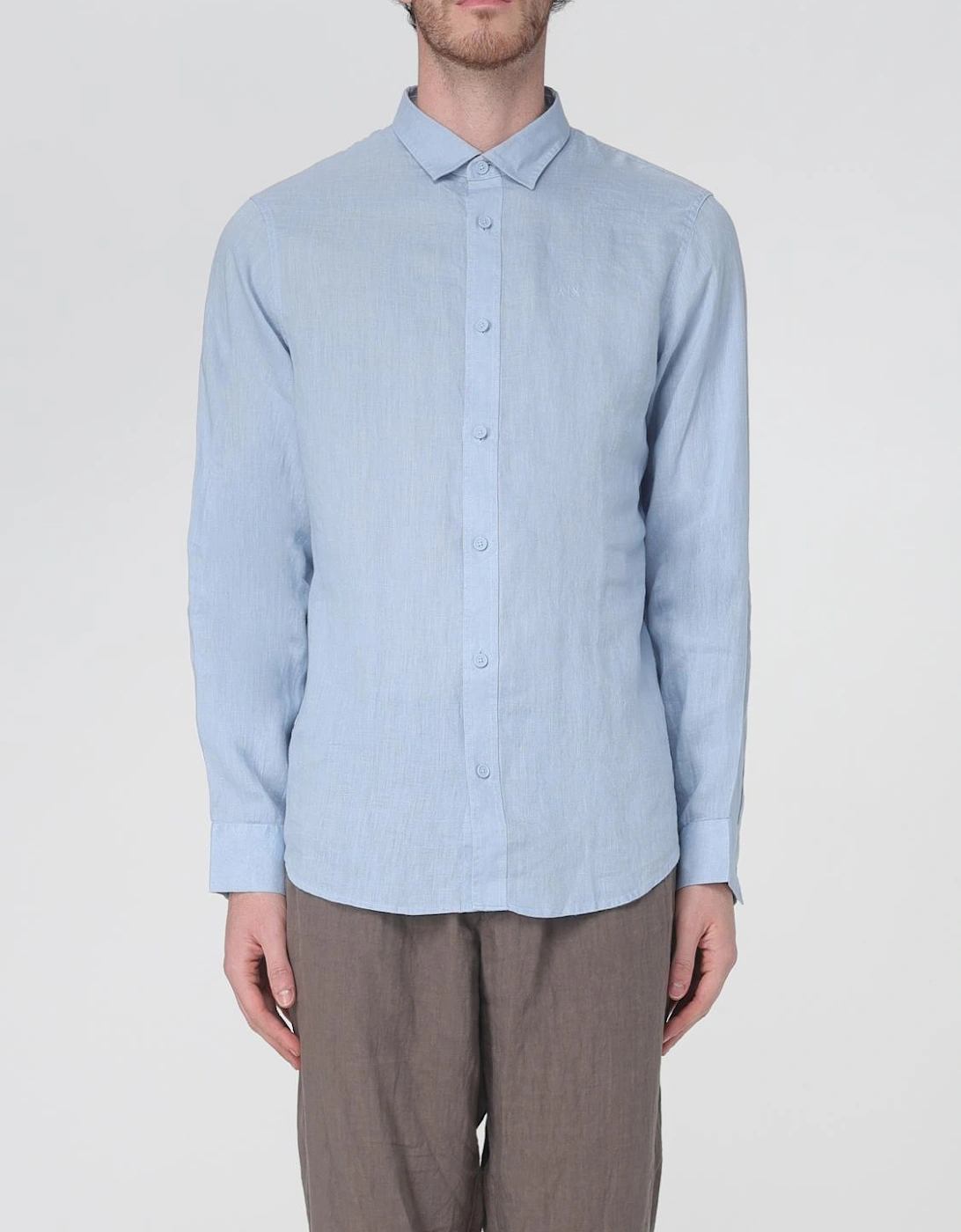 Linen Shirt Long Sleeve Casual
