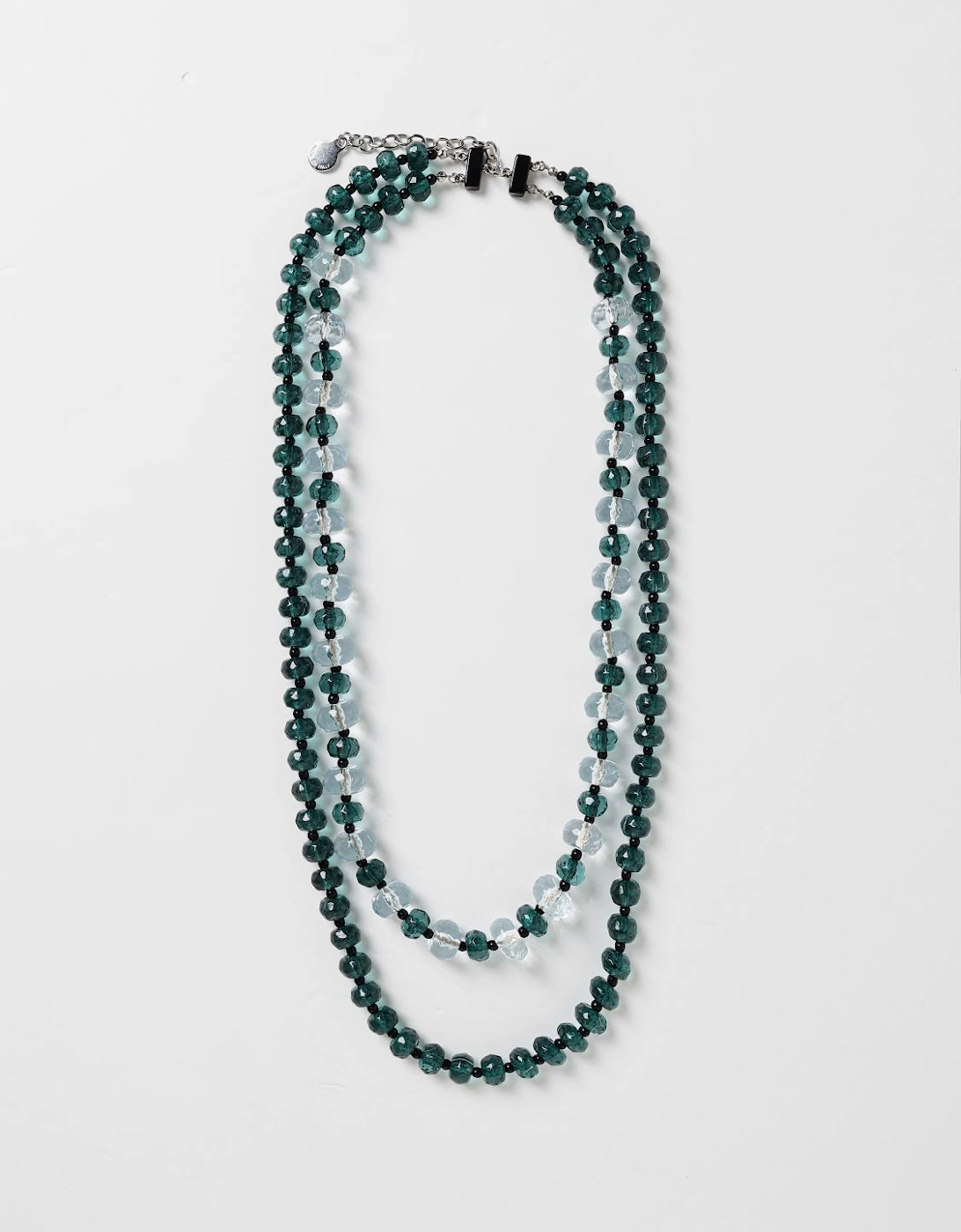 Layered Crystal Beaded Necklace