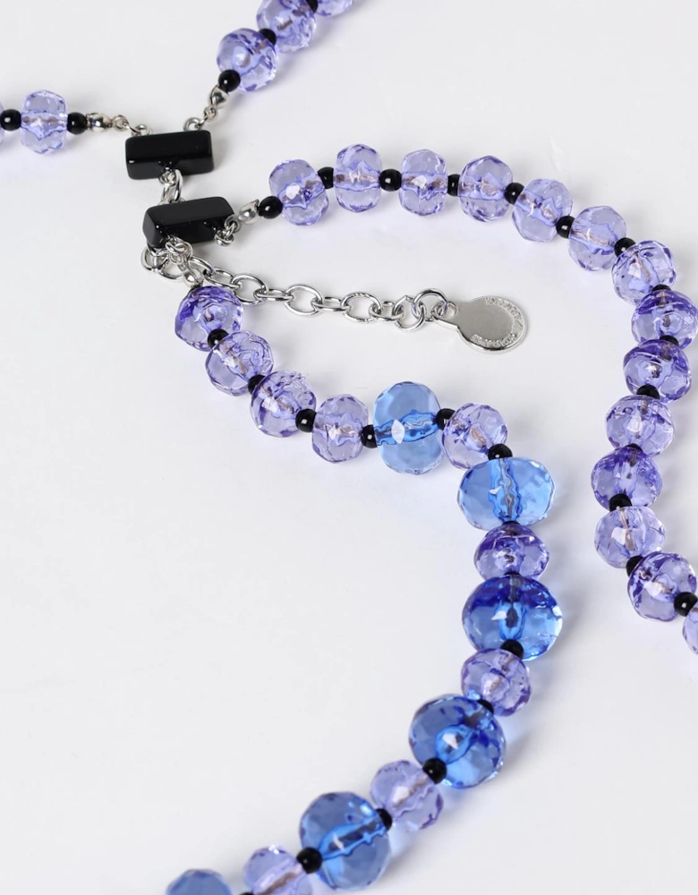 Layered Crystal Beaded Necklace