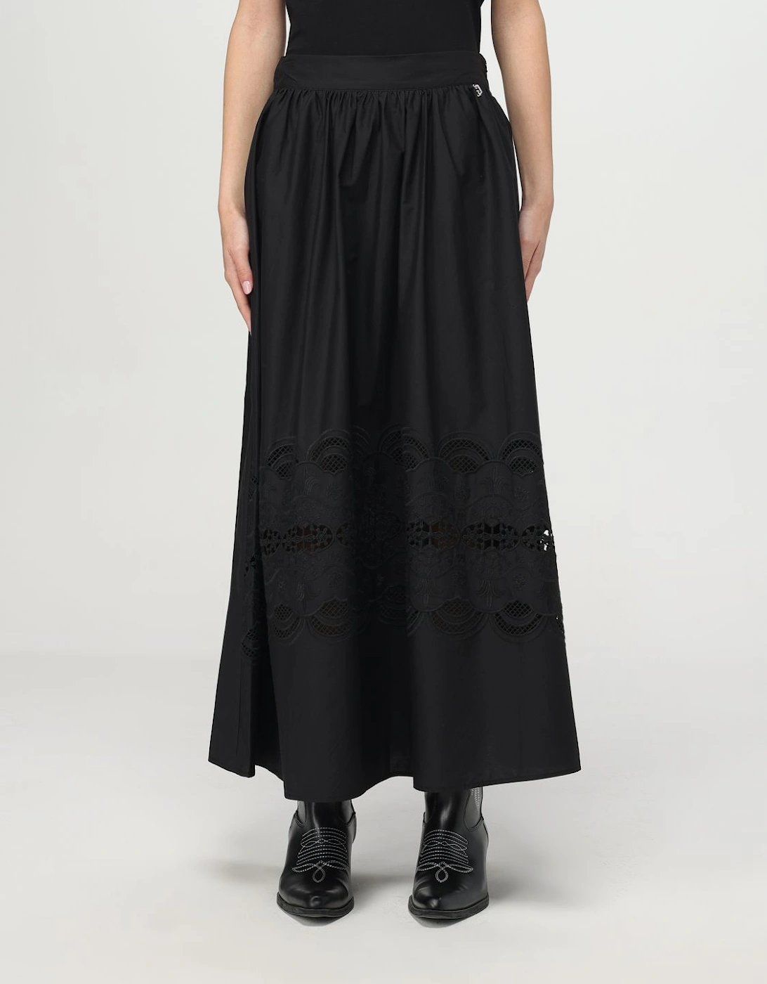 Lace Detail Midi Skirt, 5 of 4