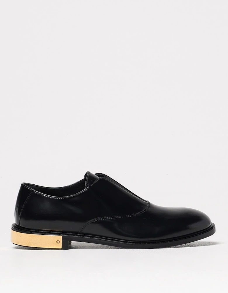 Leather Oxfords Gold Accents