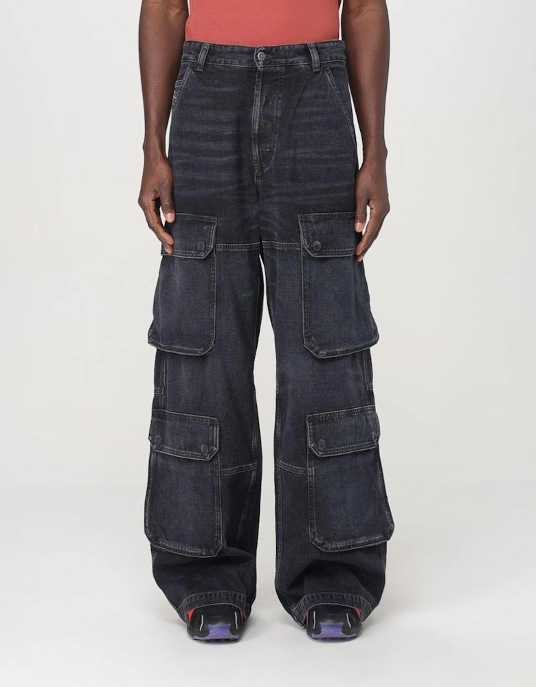 Wide Leg Cargo Jeans