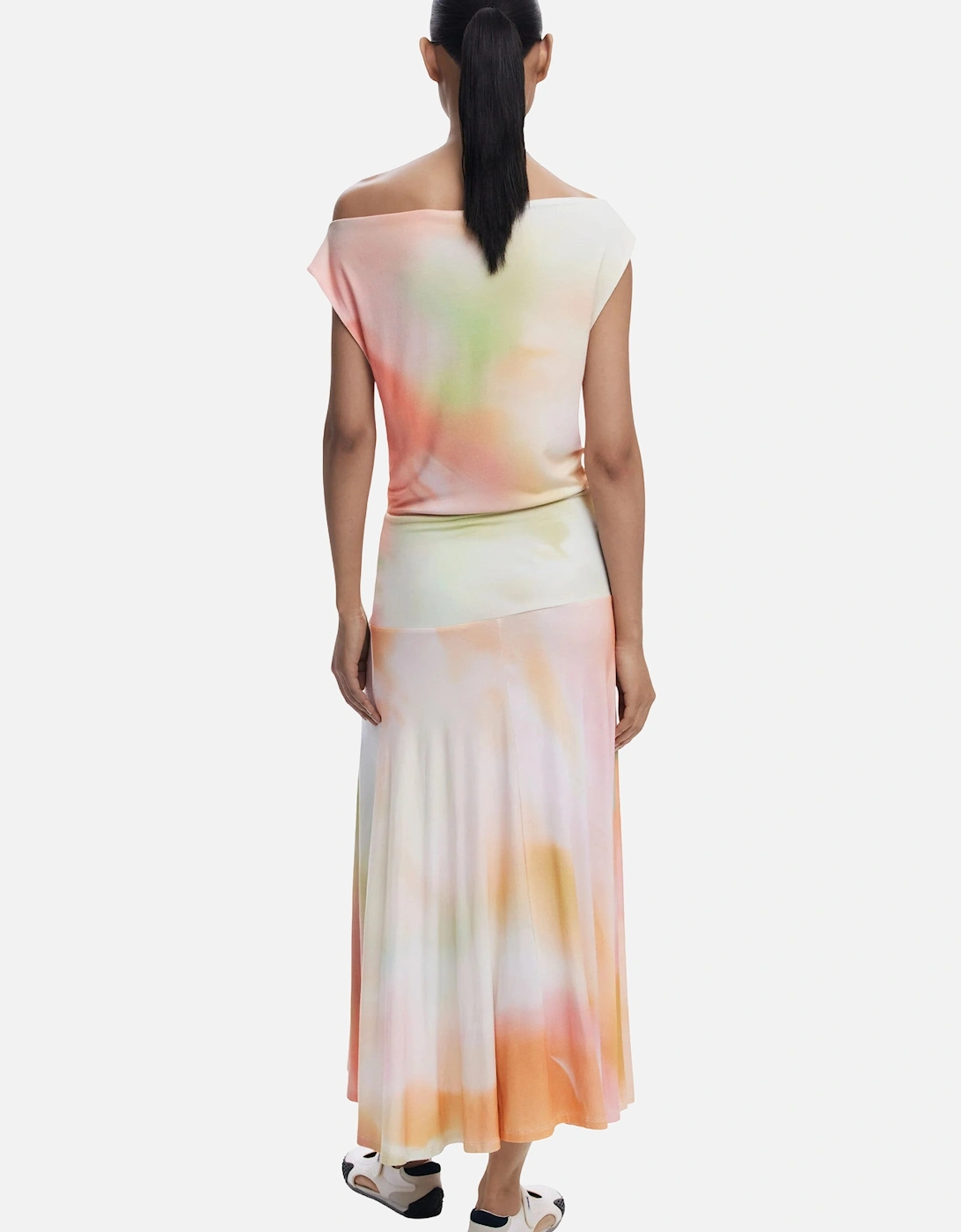 TieDye Effect Midi Dress