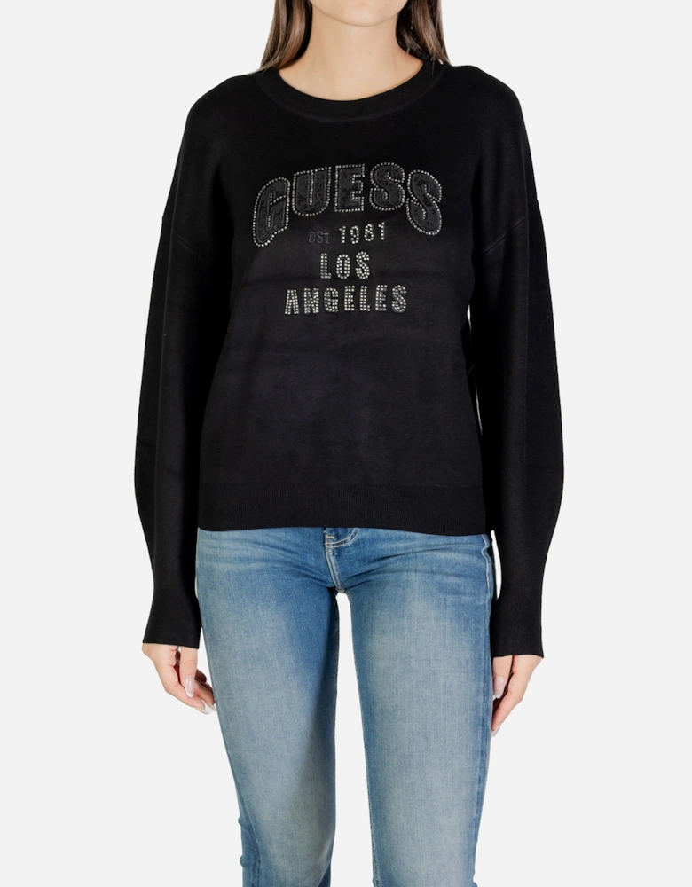 Printed Long Sleeve Round Neck Knitwear