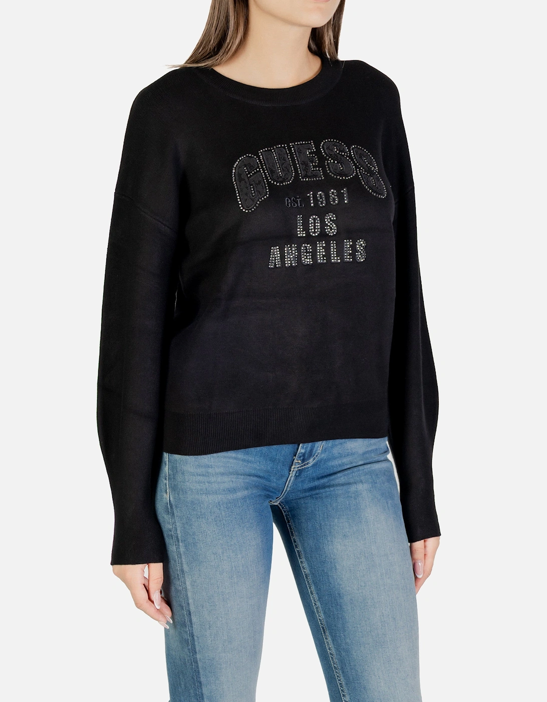 Printed Long Sleeve Round Neck Knitwear