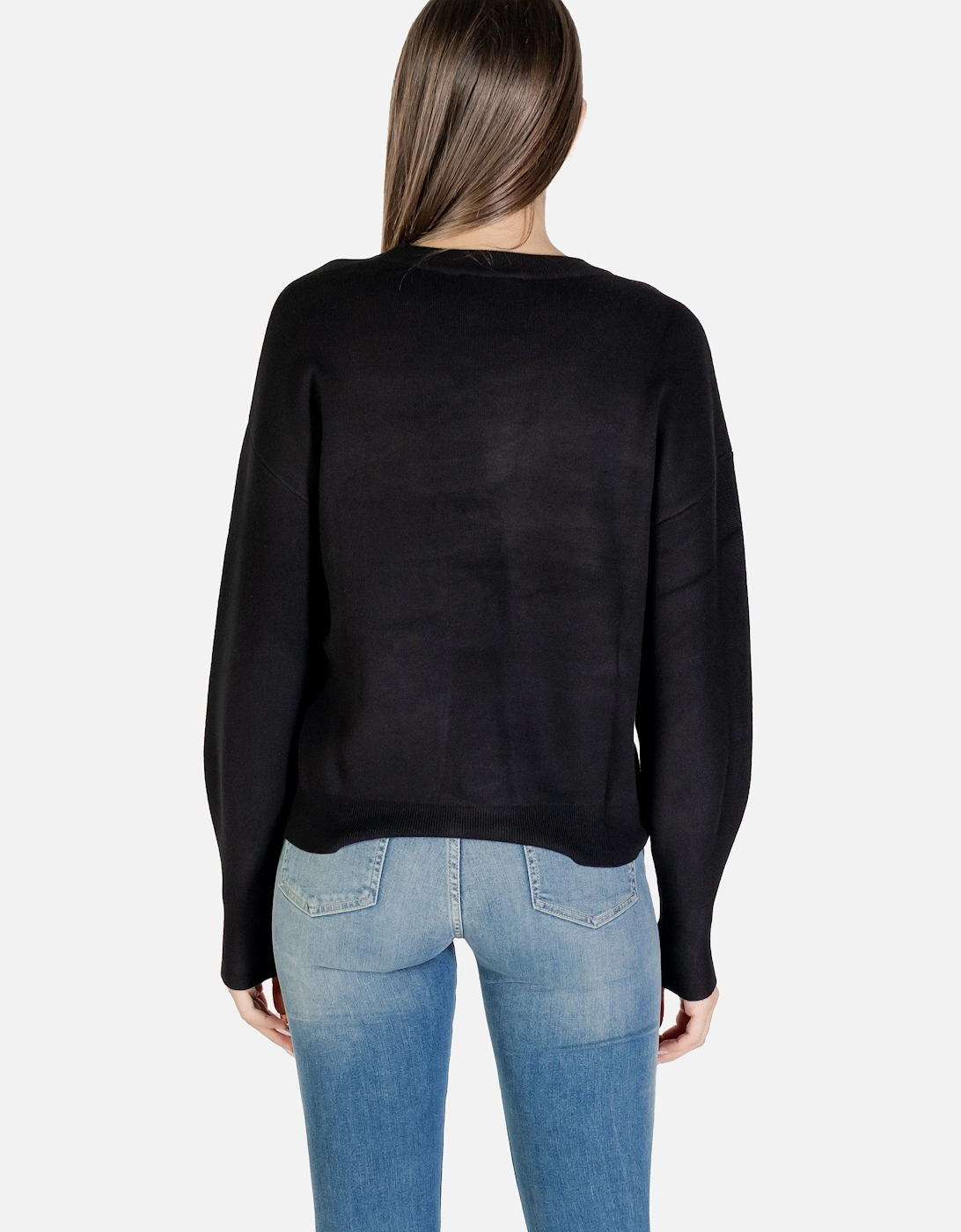 Printed Long Sleeve Round Neck Knitwear