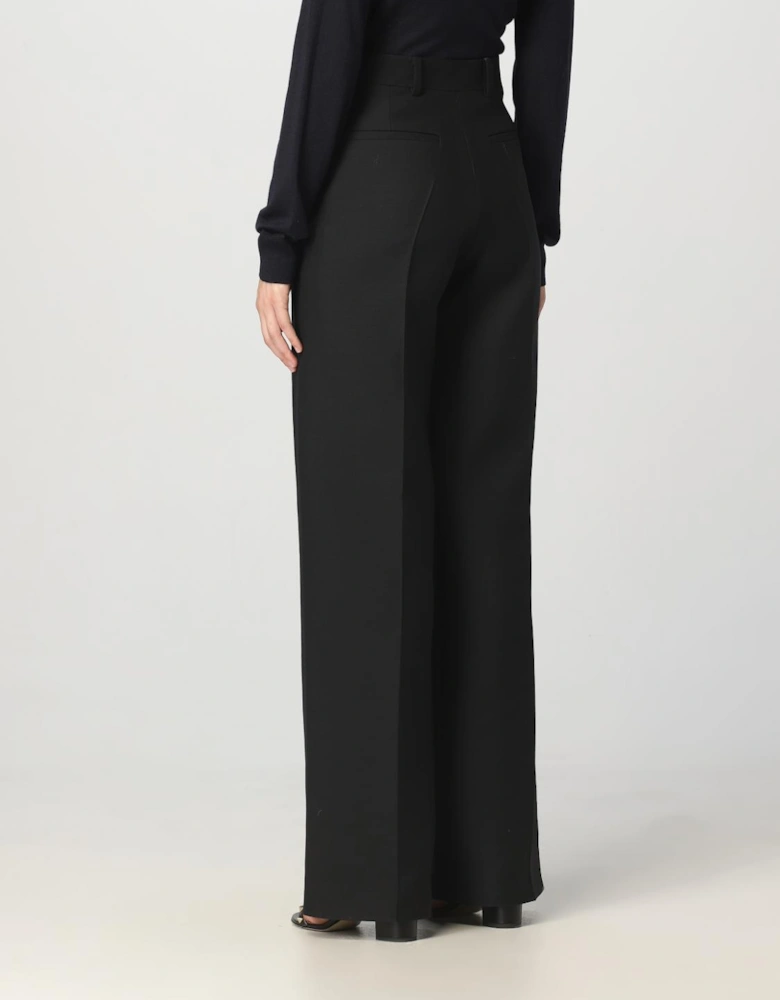 Wide Leg Wool Trousers