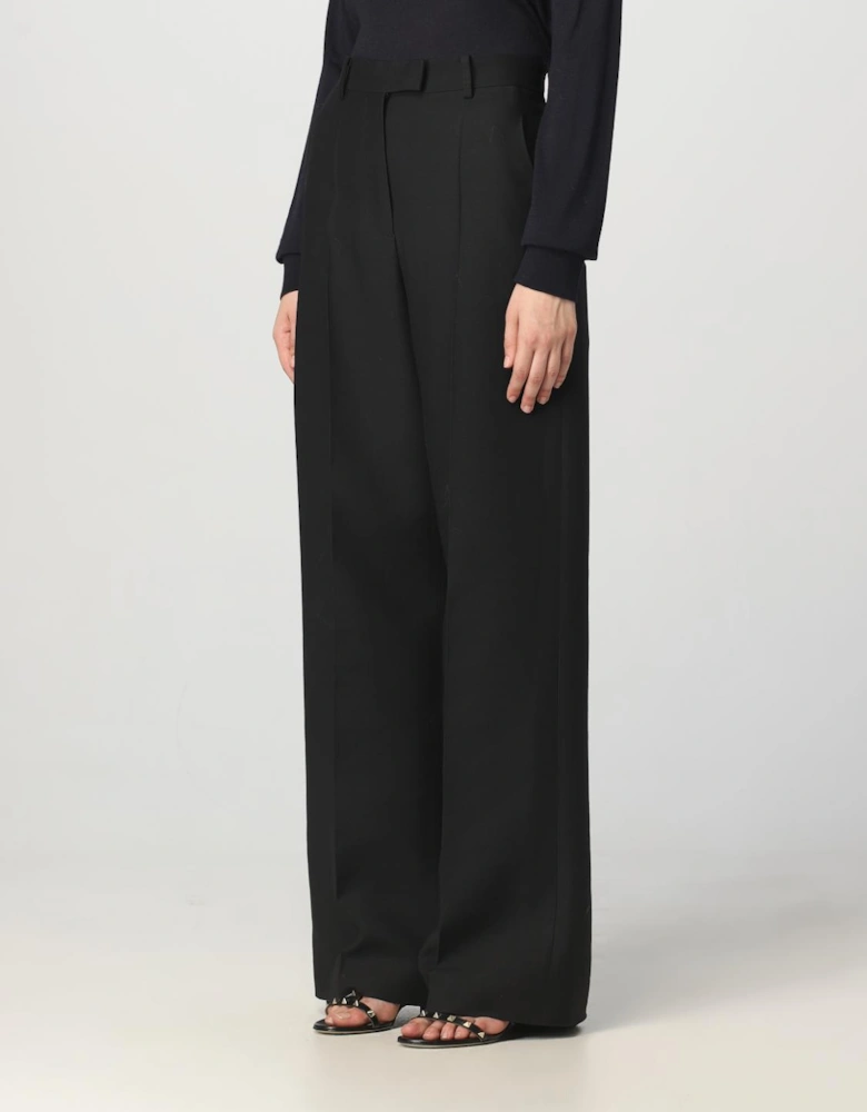 Wide Leg Wool Trousers