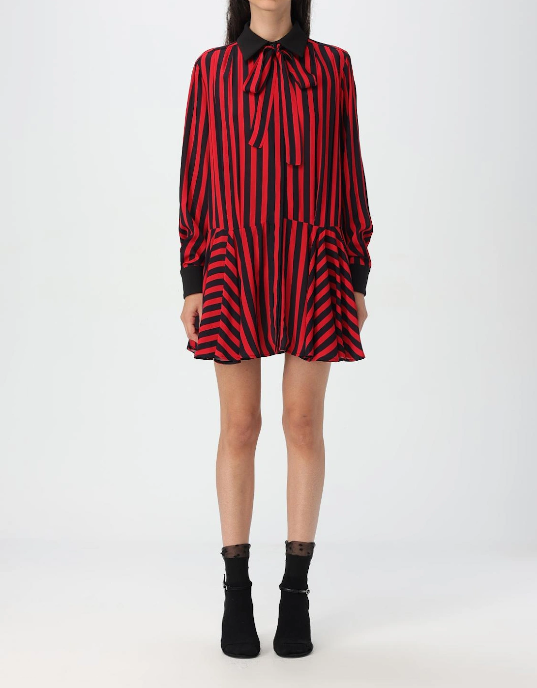 Striped Mini Dress Bow Tie Detail, 4 of 3
