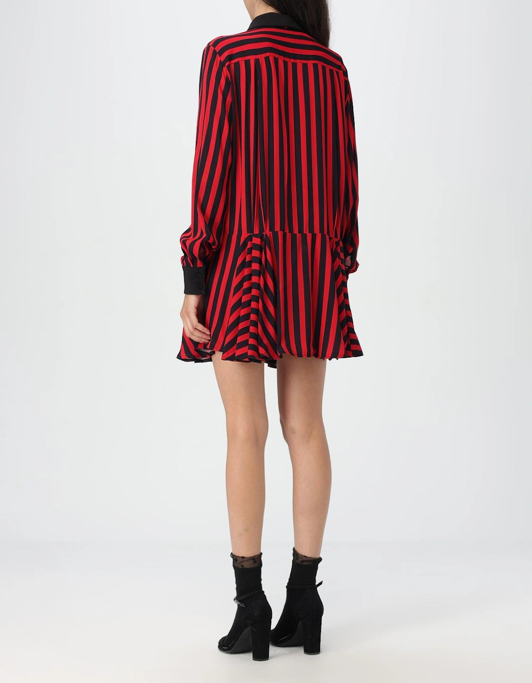 Striped Mini Dress Bow Tie Detail