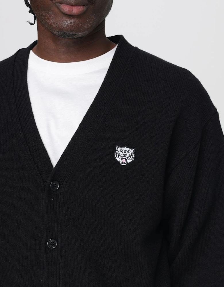 Tiger Head Cardigan VNeck Knitwear