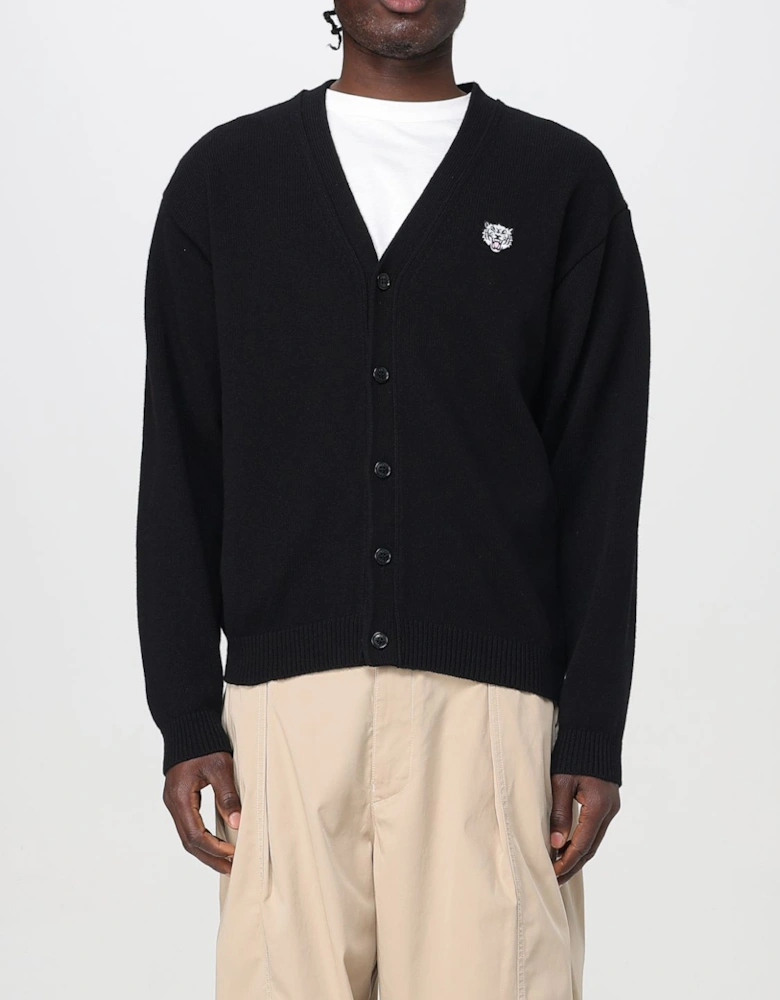 Tiger Head Cardigan VNeck Knitwear