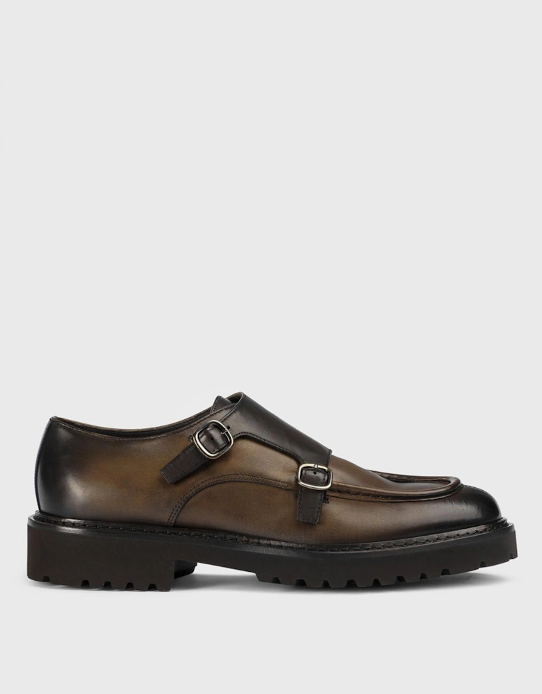 Double Monk Strap Chunky Sole