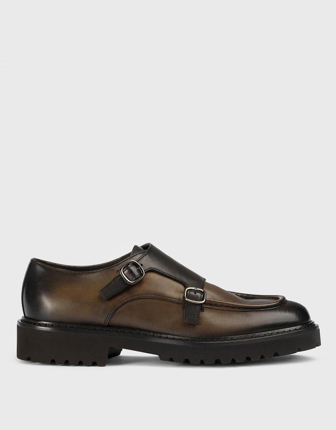 Double Monk Strap Chunky Sole