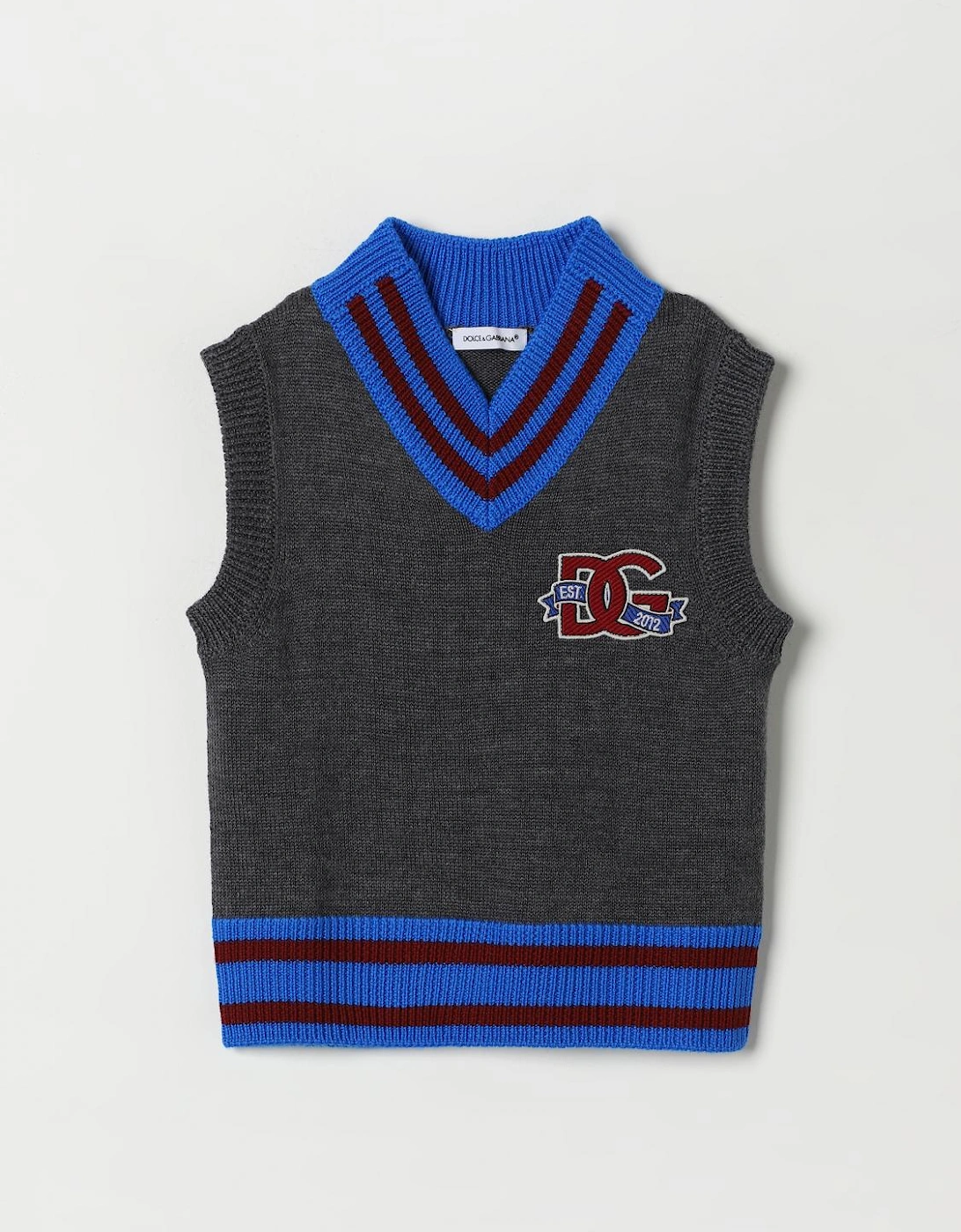 Kids Knit Vest with Logo Patch, 4 of 3