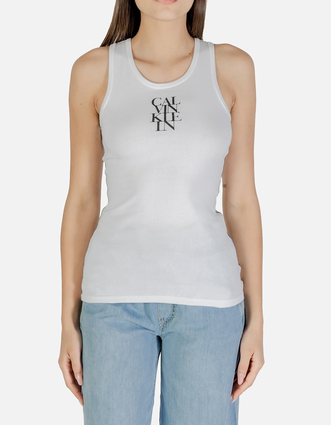 Sleeveless Printed Round Neck Tank-Top, 4 of 3