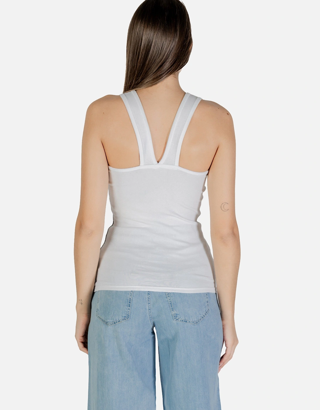 Sleeveless Printed Round Neck Tank-Top