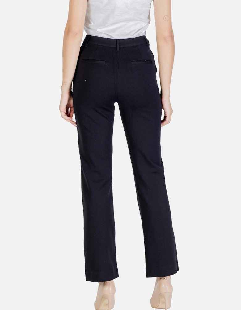 Zip and Button Trousers with Pockets