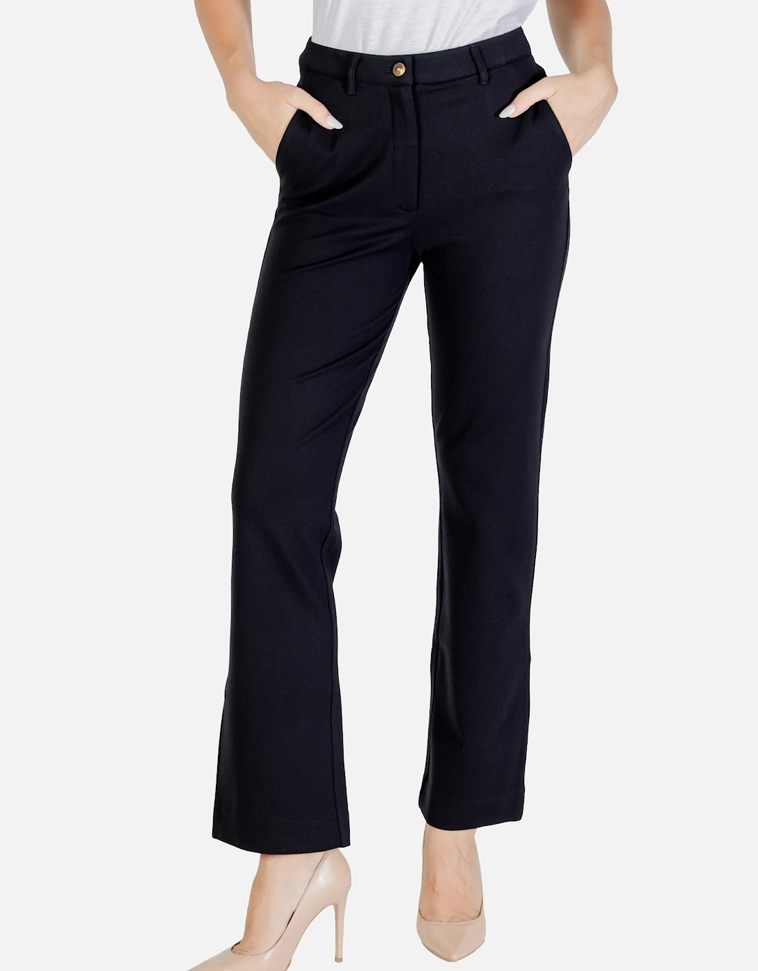 Zip and Button Trousers with Pockets, 4 of 3