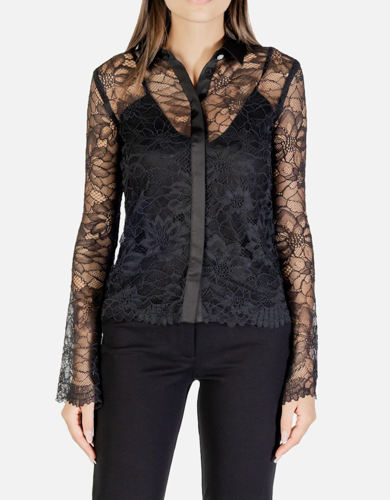 Classic Long Sleeve Round Neck Shirt with Button Fastening