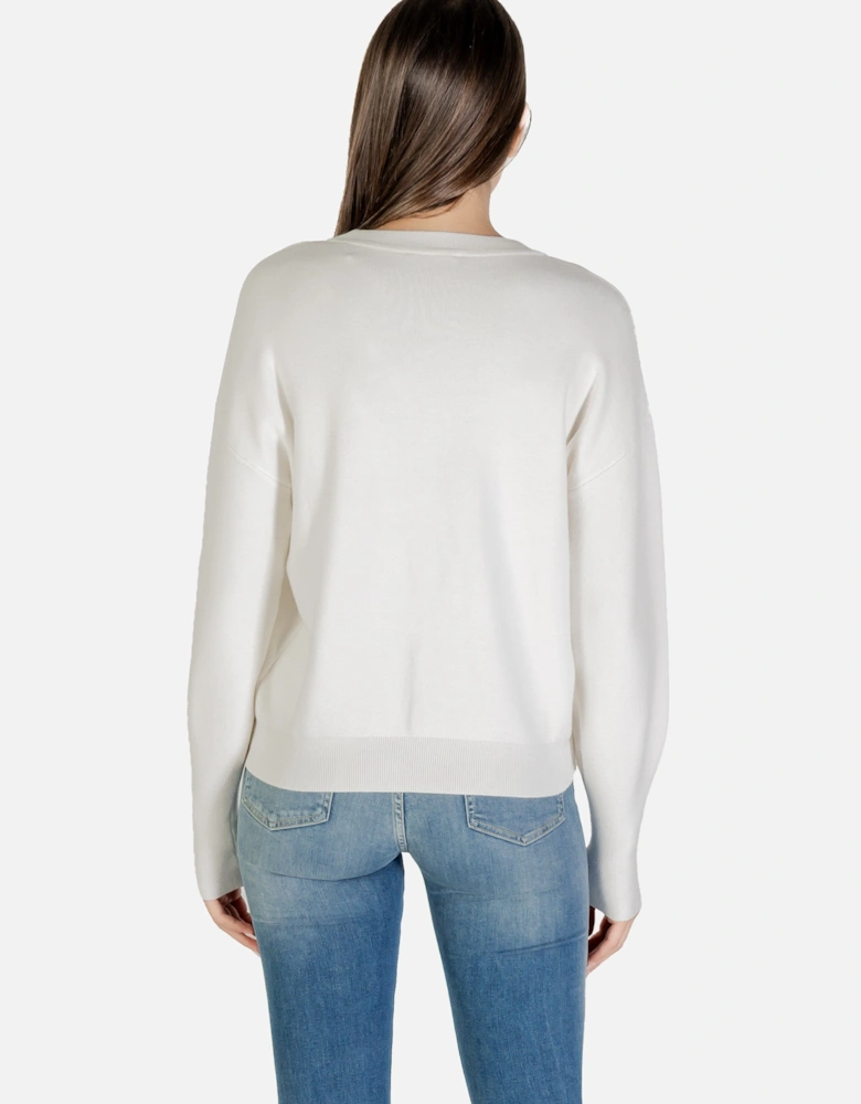 Printed Long Sleeve Round Neck Knitwear