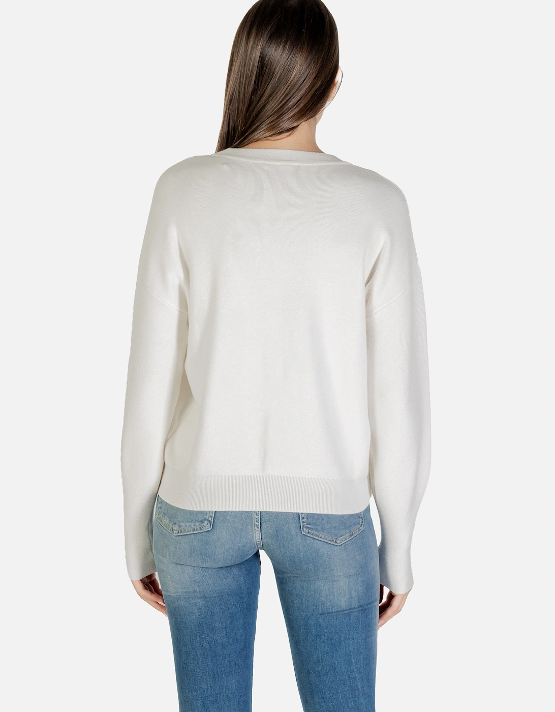 Printed Long Sleeve Round Neck Knitwear