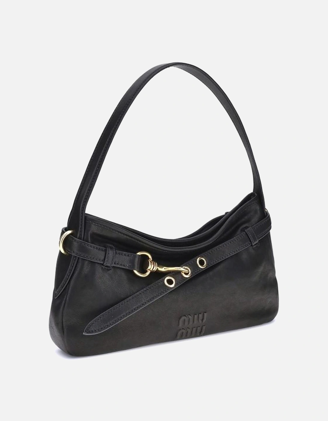 Soft Lambskin Leather Shoulder Bag Women - Black
