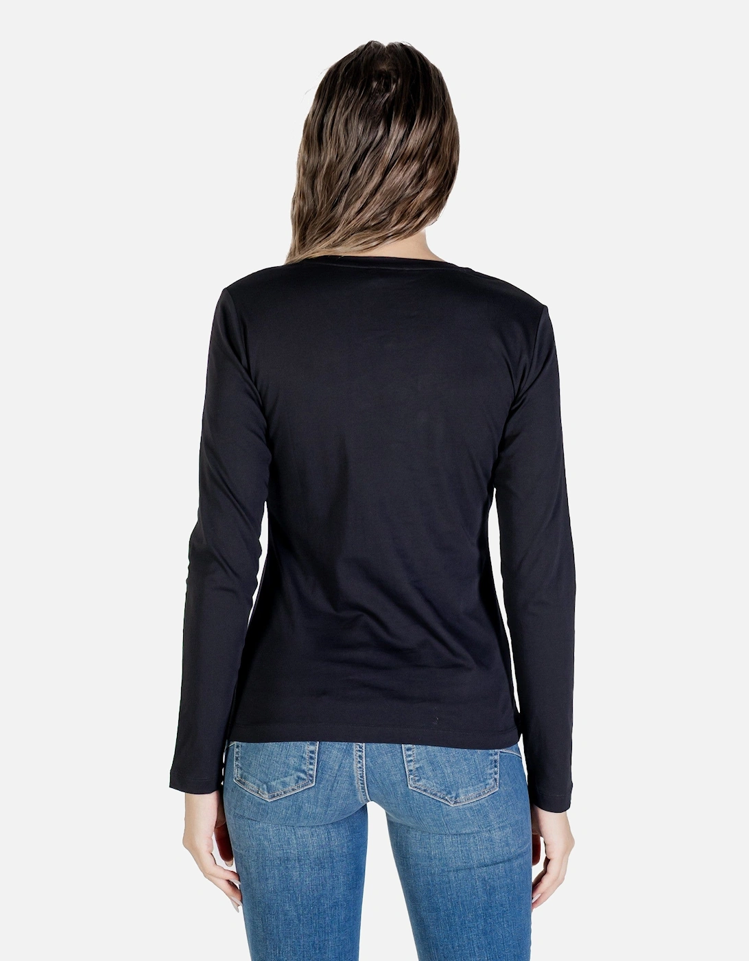 Round Neck Print Knitwear with Long Sleeves