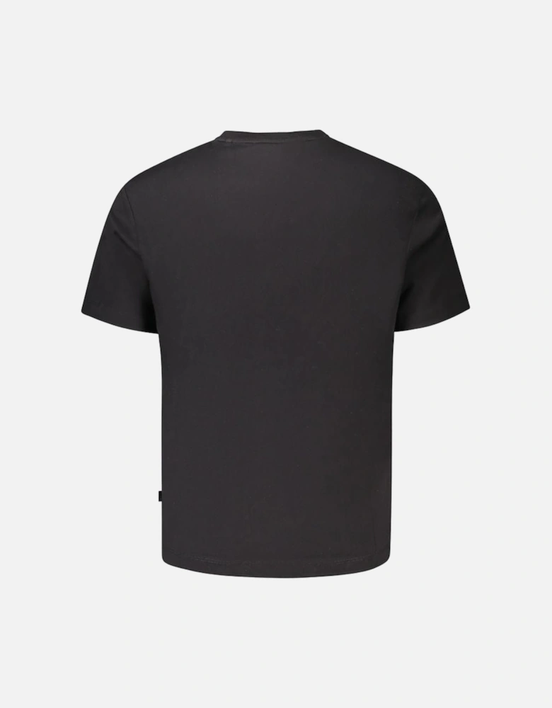Organic Cotton Crew Neck T-Shirt with Logo Print