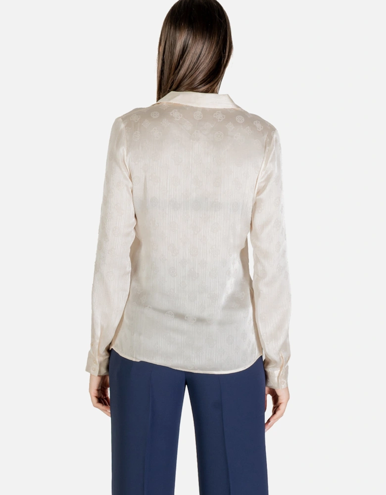 Classic Long Sleeve Button-Up Shirt with Round Neck