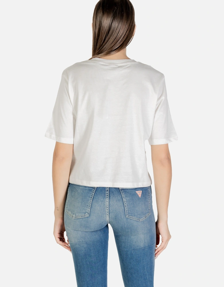 Printed Cotton T-shirt with Round Neck
