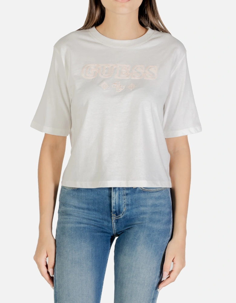 Printed Cotton T-shirt with Round Neck