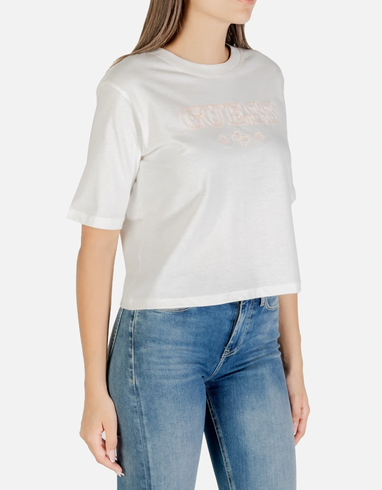 Printed Cotton T-shirt with Round Neck