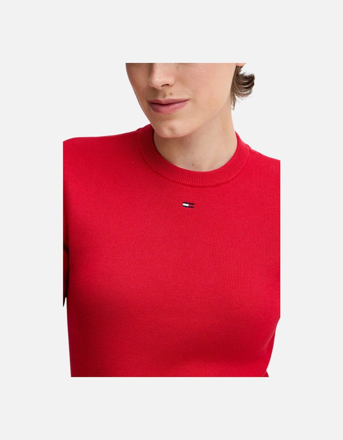 Ribbed Knit Short Sleeve Top