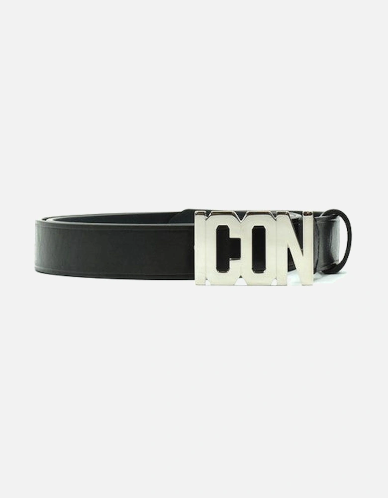 Leather Belt with Buckle and Bow Fastening