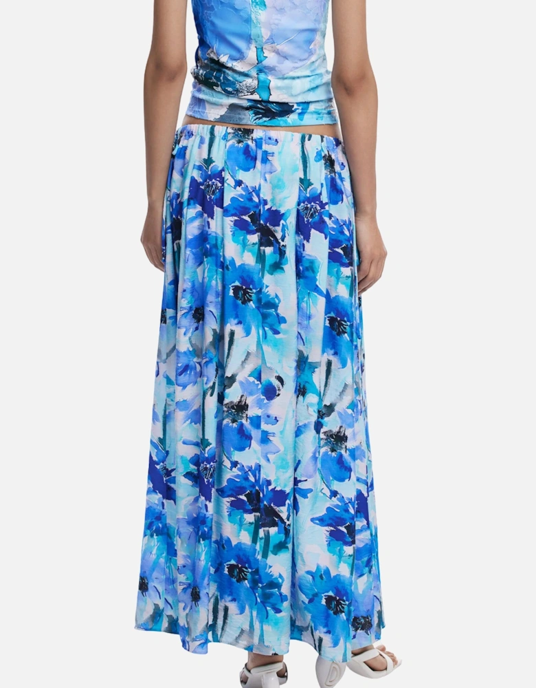 Floral Print Maxi Skirt