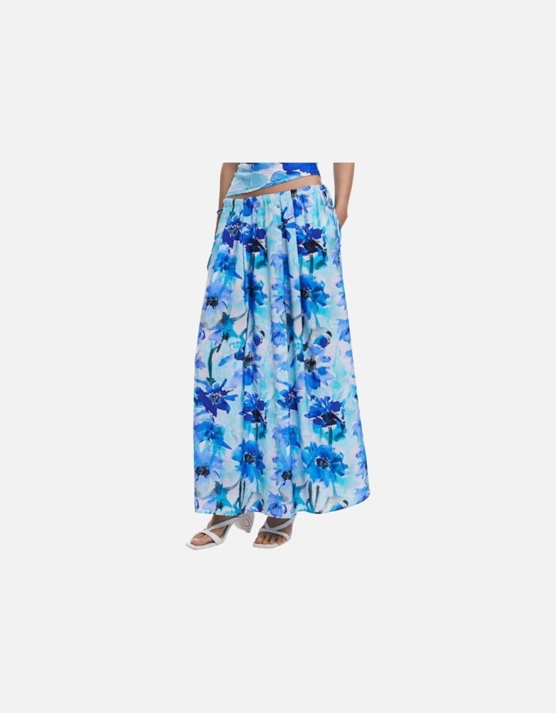 Floral Print Maxi Skirt