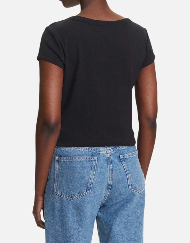 Ribbed Tee Logo Patch