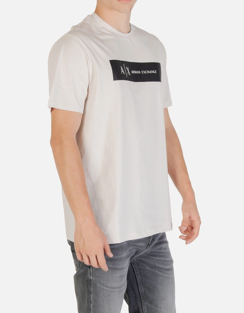 Printed Short-Sleeve Cotton T-Shirt with Round Neck