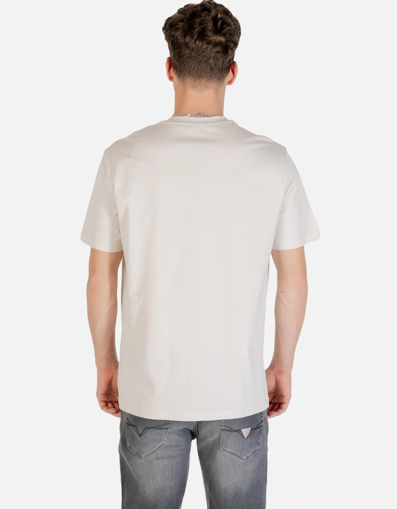 Printed Short-Sleeve Cotton T-Shirt with Round Neck