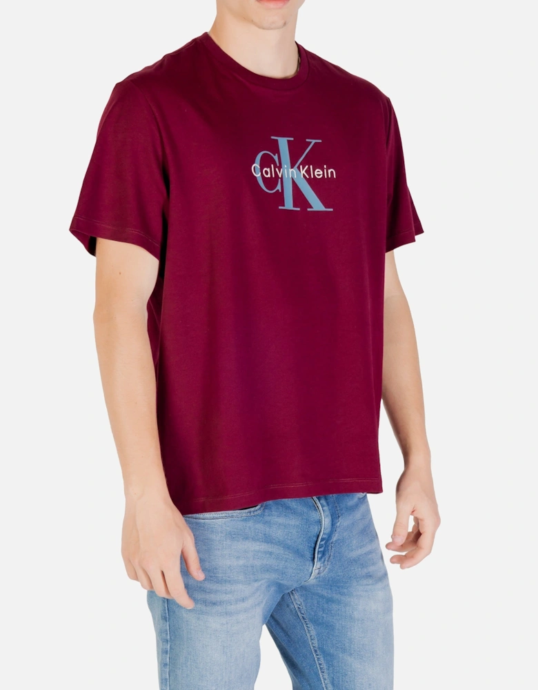 Cotton Short Sleeve Printed T-Shirt with Round Neck