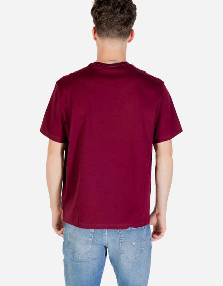 Cotton Short Sleeve Printed T-Shirt with Round Neck