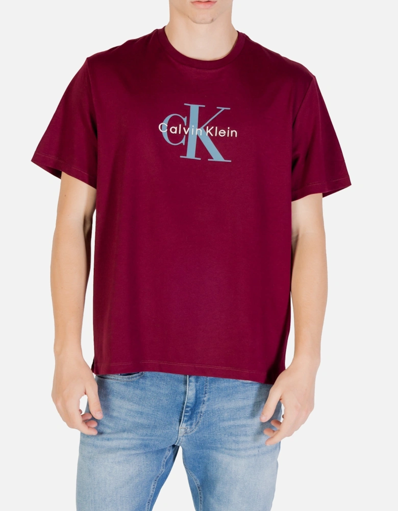 Cotton Short Sleeve Printed T-Shirt with Round Neck